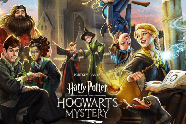 Portada mientras el juego de Hogwarts Mystery se carga