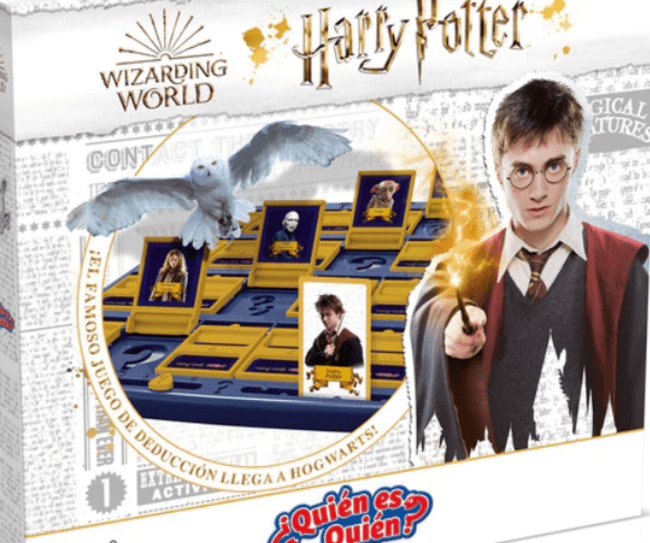 Caja del juego de mesa Quién es Quién con personajes de Harry Potter