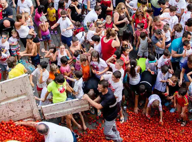 la tomatina infantil